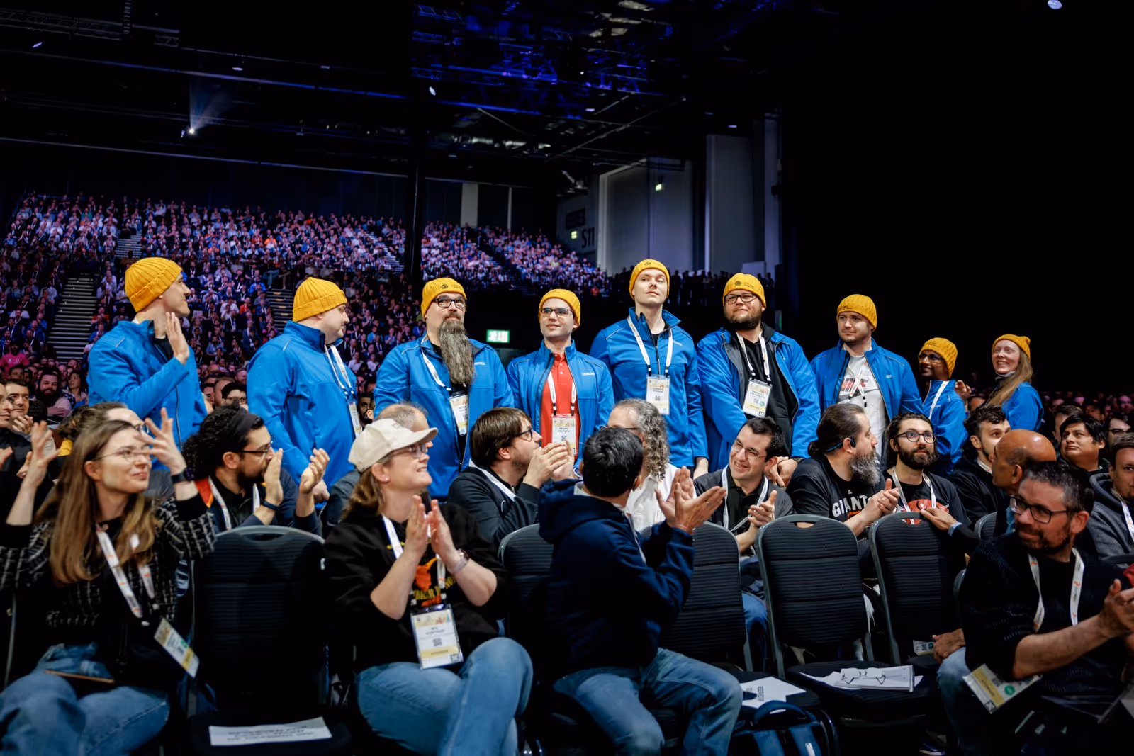 Golden Kubestronaut announcement during the KubeCon Europe 2025 Opening Keynote